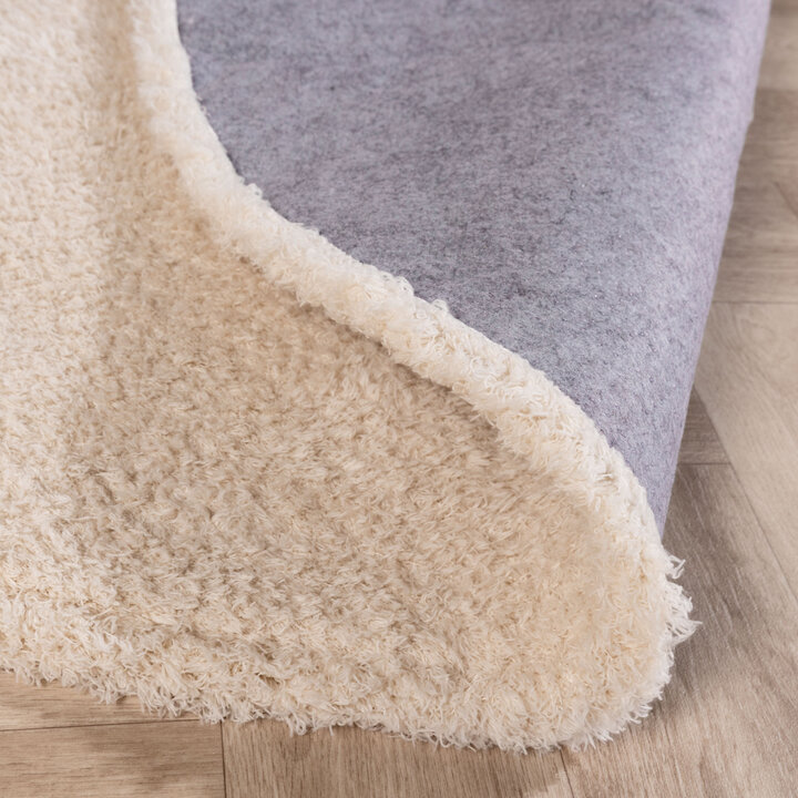 Zacht rond vloerkleed - Teddy Creme
