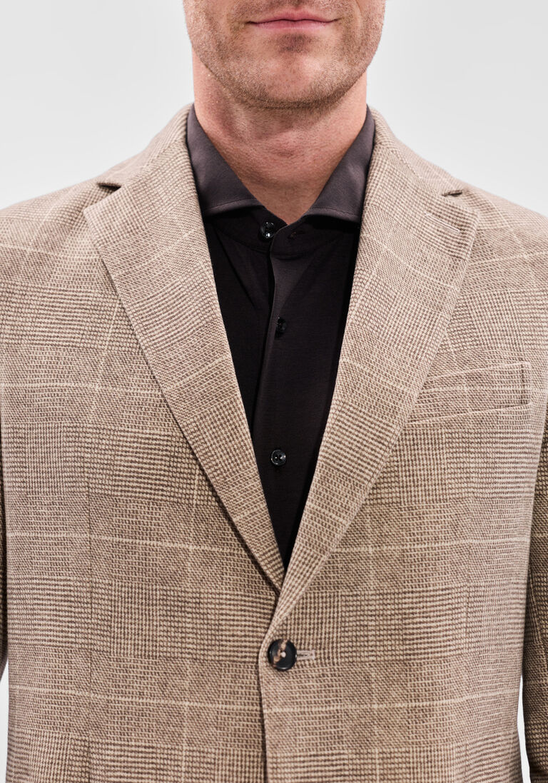 beige circolo colberts fleece blazer