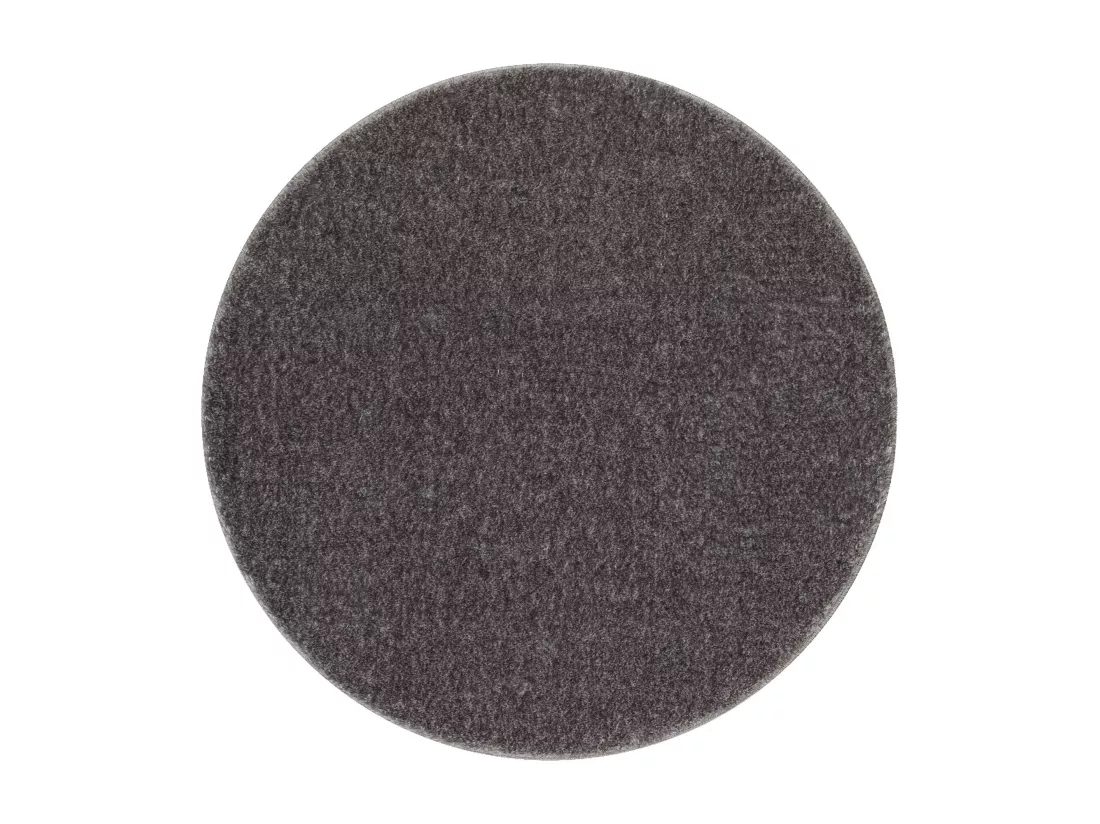 Tapis de salle de bain SANTA cercle plaine, antidérapant, doux - gris cercle 100 cm