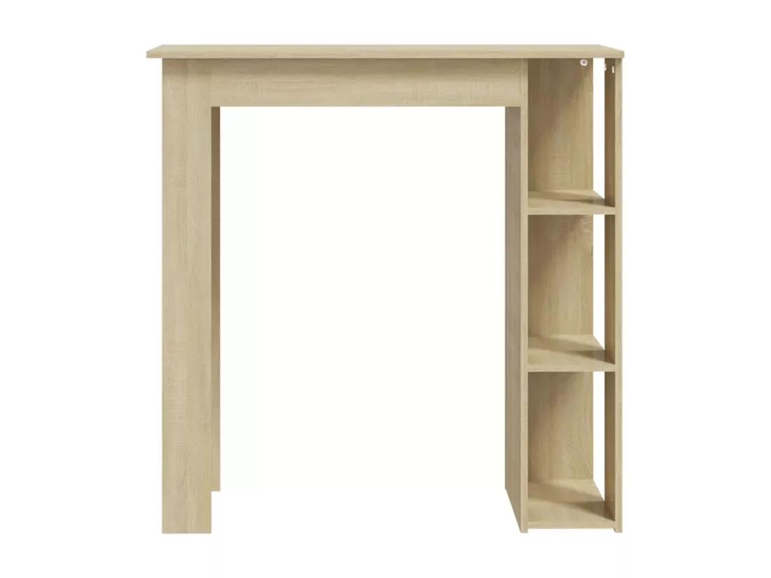 Table de bar avec étagère Chêne sonoma 102x50x103,5cm Aggloméré