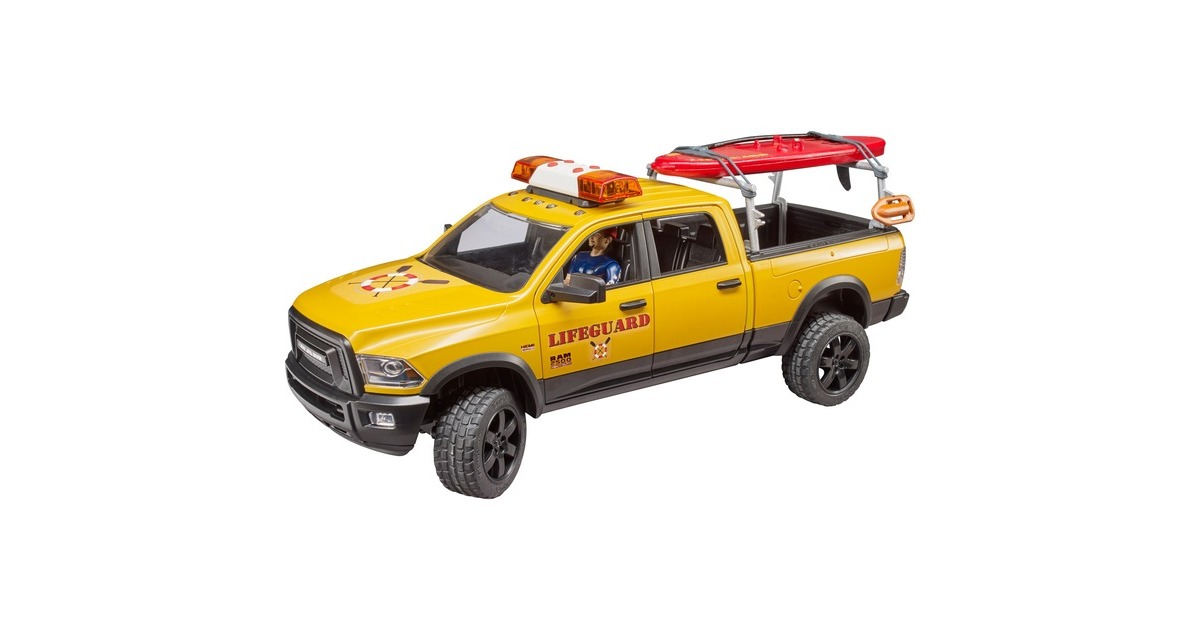 bruderDodge RAM 2500 Reddingsbrigadeauto met strandwacht Modelvoertuig  (02506)