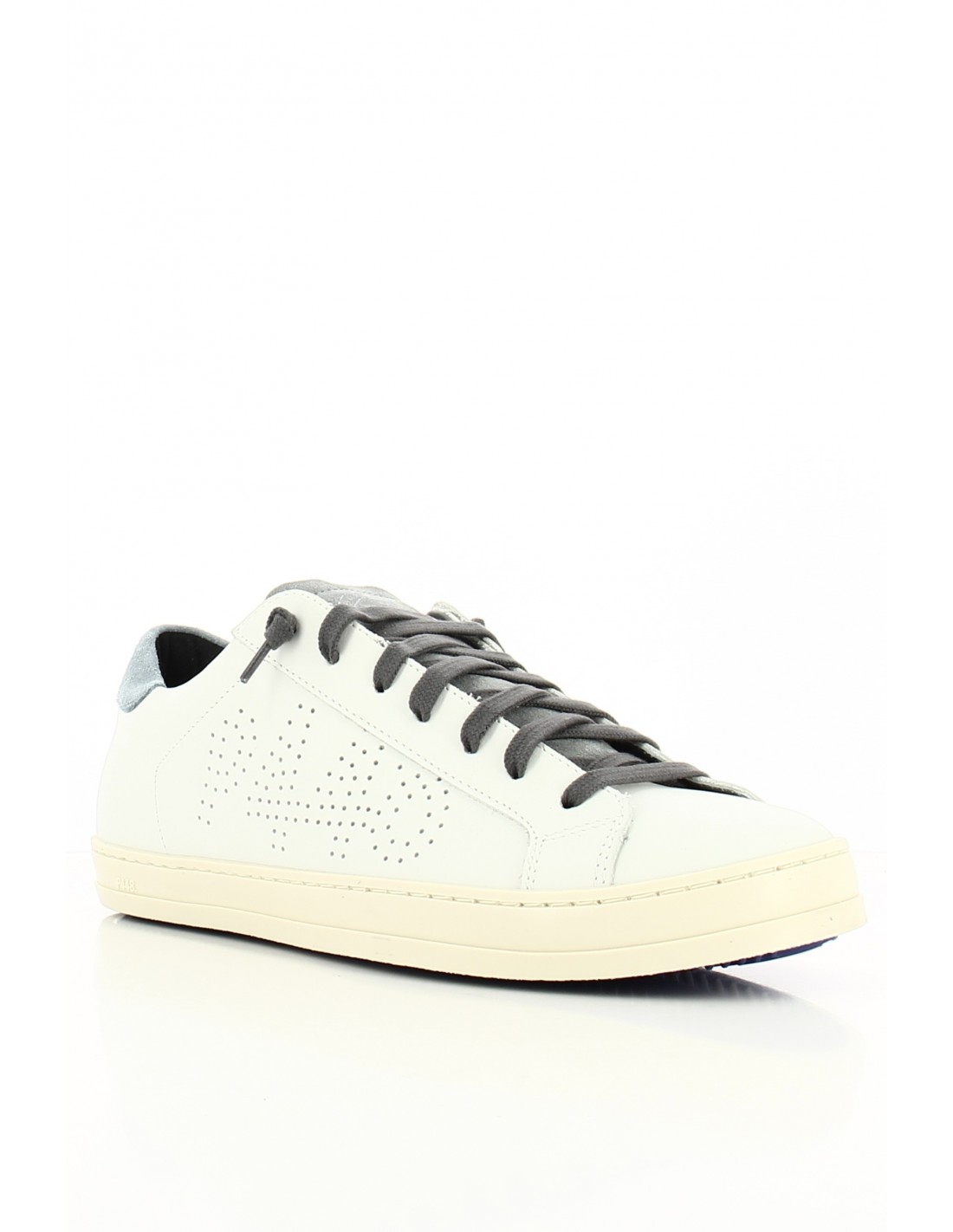p448 Baskets de ville Homme john Blanche/Grise/Bleu
