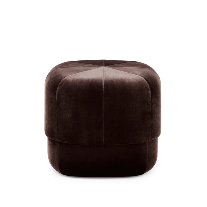 Normann Copenhagen - Circus Pouf klein, kaffee Velour