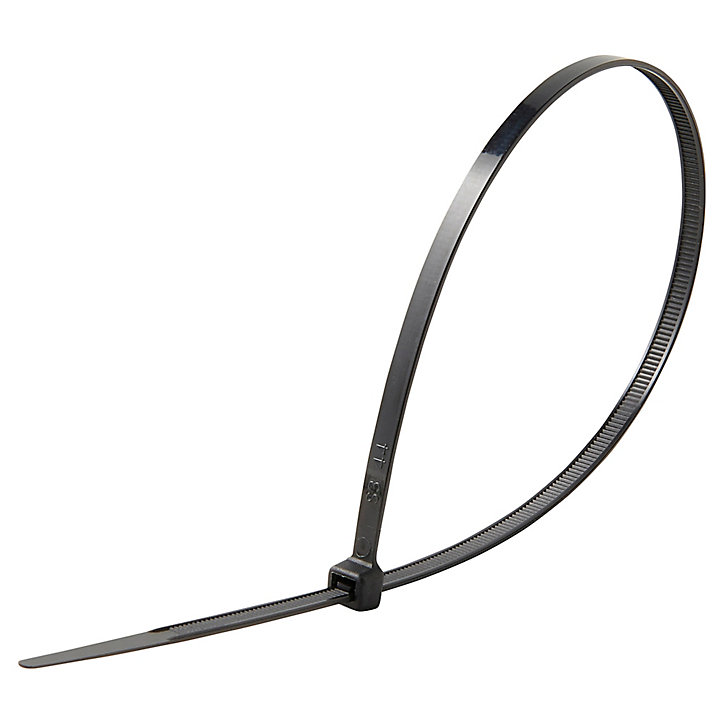 50 colliers de serrage en nylon Diall 4,8 x 350 mm Noir