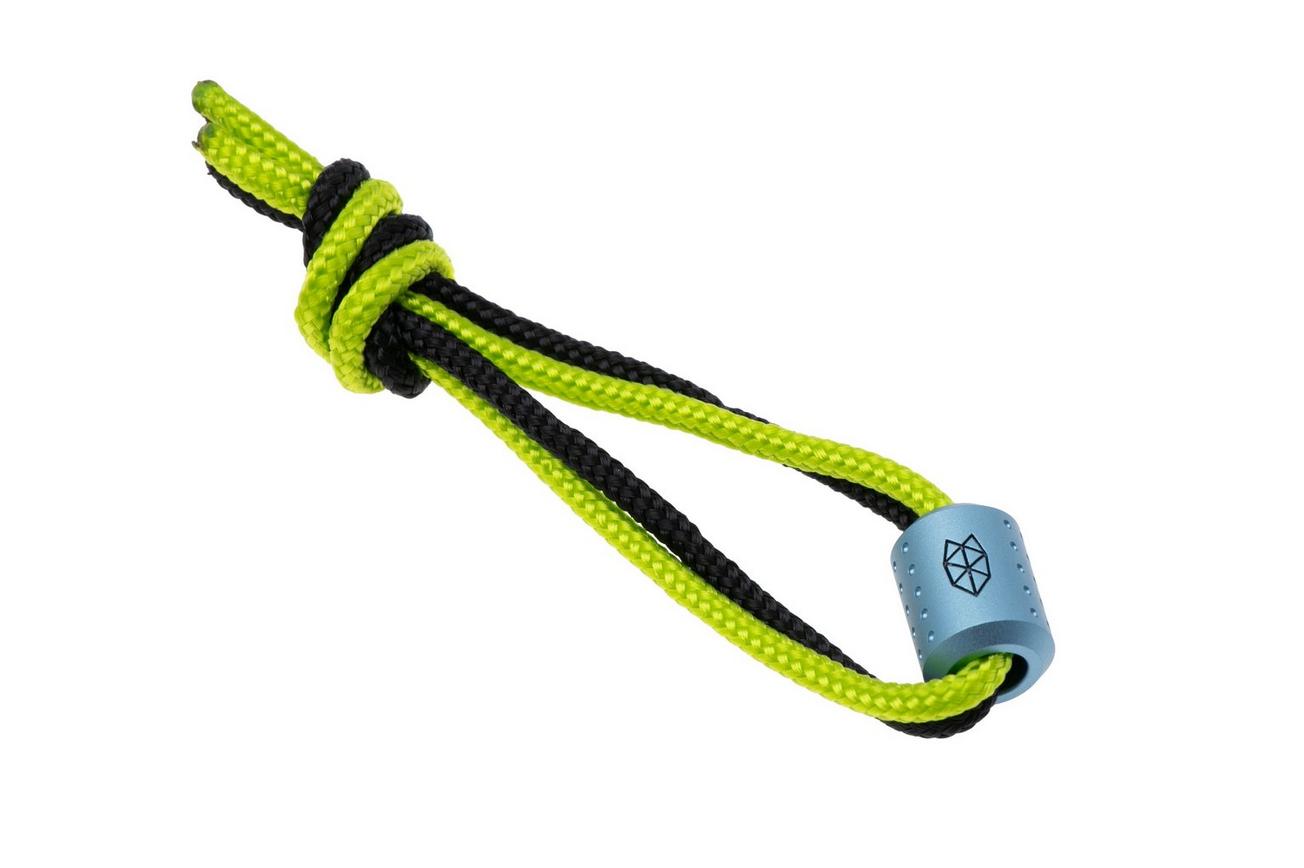 The James Brand The Alder ES215986-10 Sea Wave Titanium, Black Green, paracord lanyard met bead