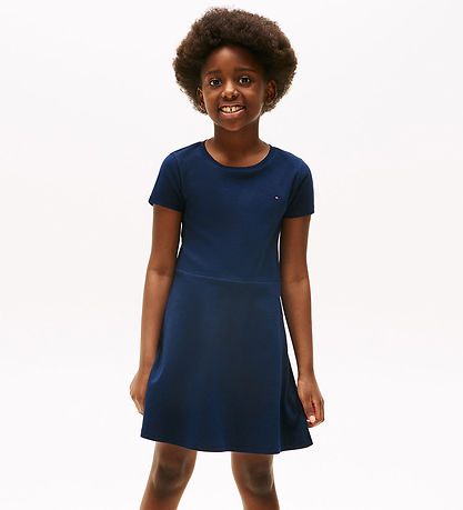 Tommy Hilfiger Kleid - Essential Skater - Dark Nacht Navy