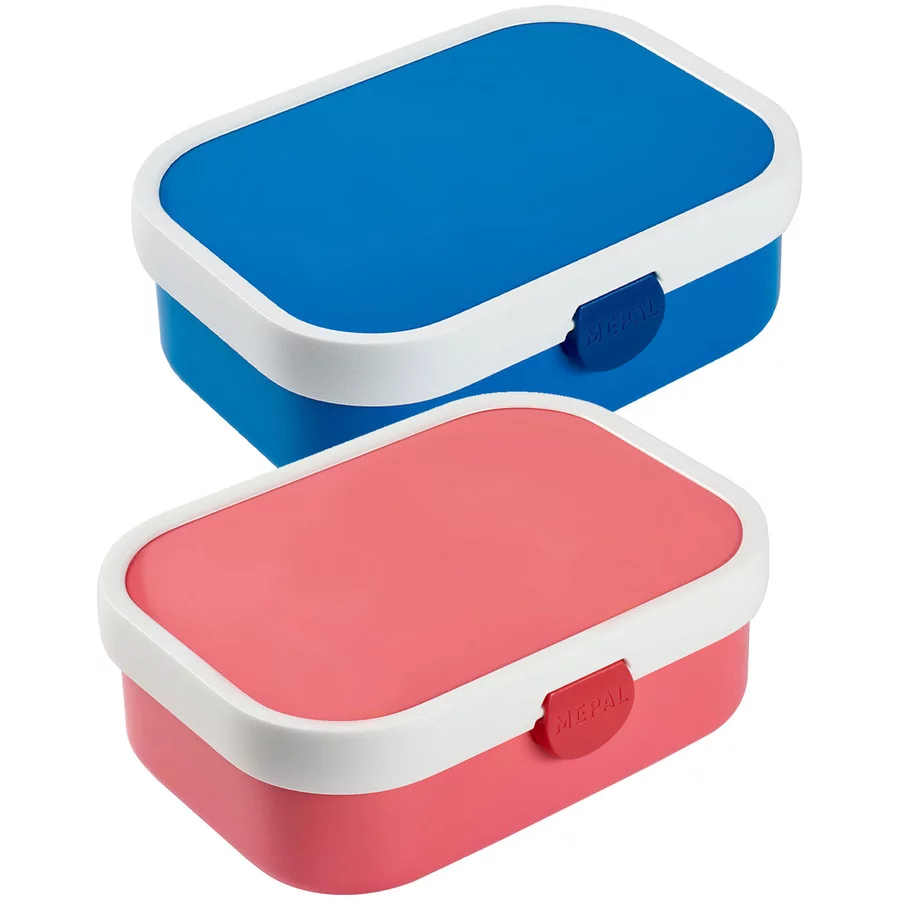Mepal Brotdosen mit Einsatz Campus 700 ml 2er Set blau-pink