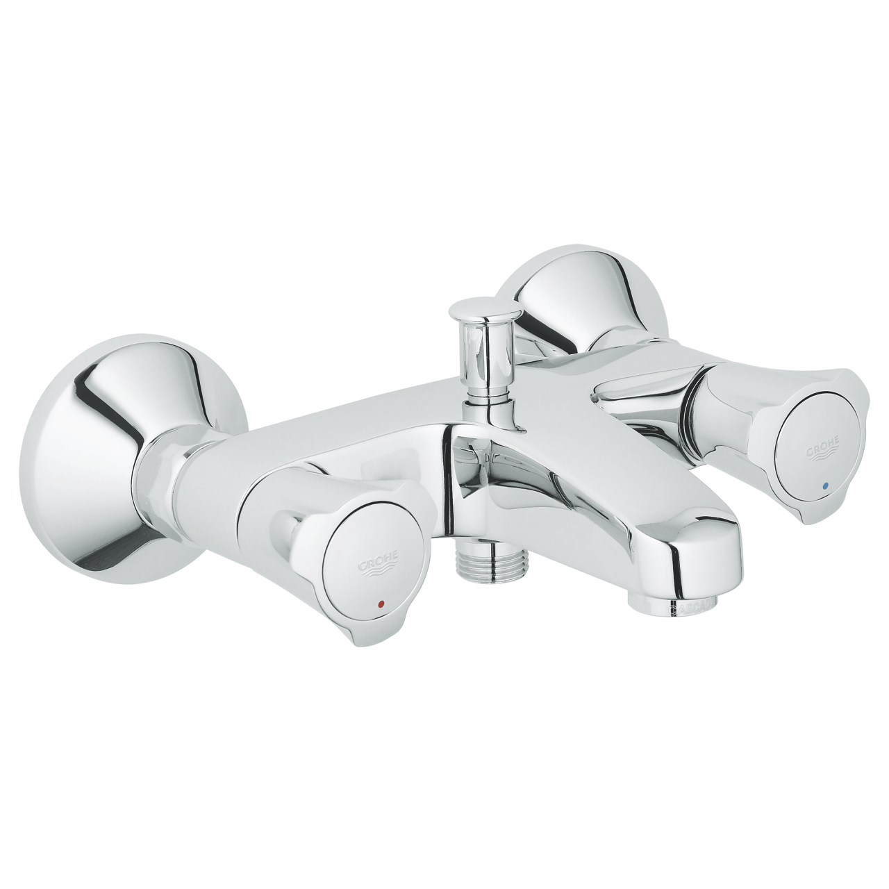 Grohe Costa-L badkraan m. omstel m. koppelingen HOH=15cm chroom