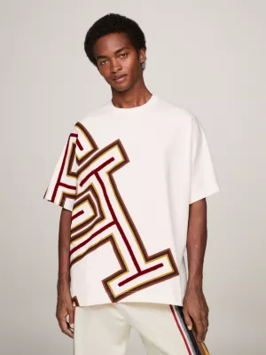 Camiseta Tommy x Pendleton Valley Stripe TH Monogram Boxy