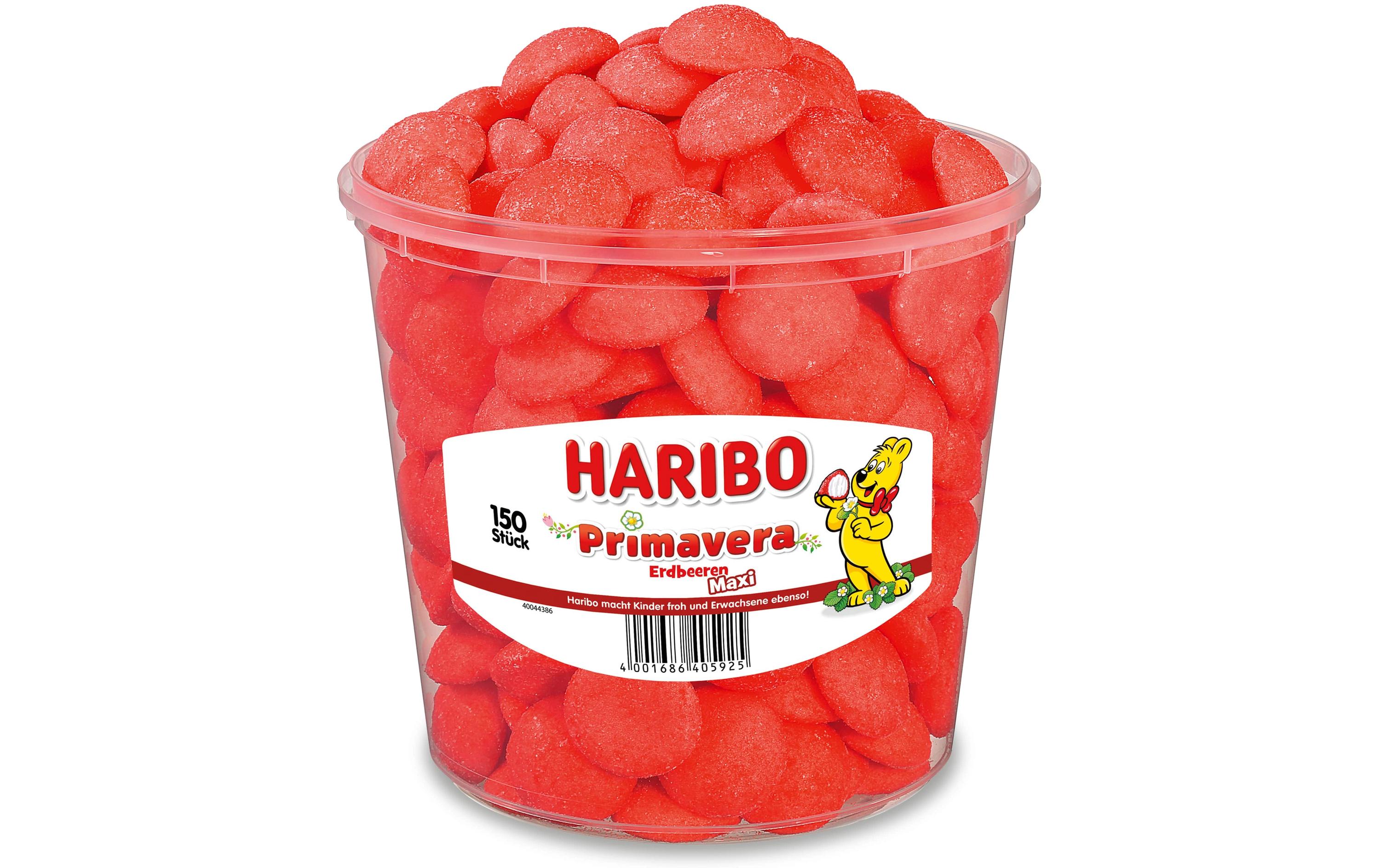 Gummibonbons Primavera Erdbeeren 150 StückFeine Kaubonbons zum Naschen und Teilen