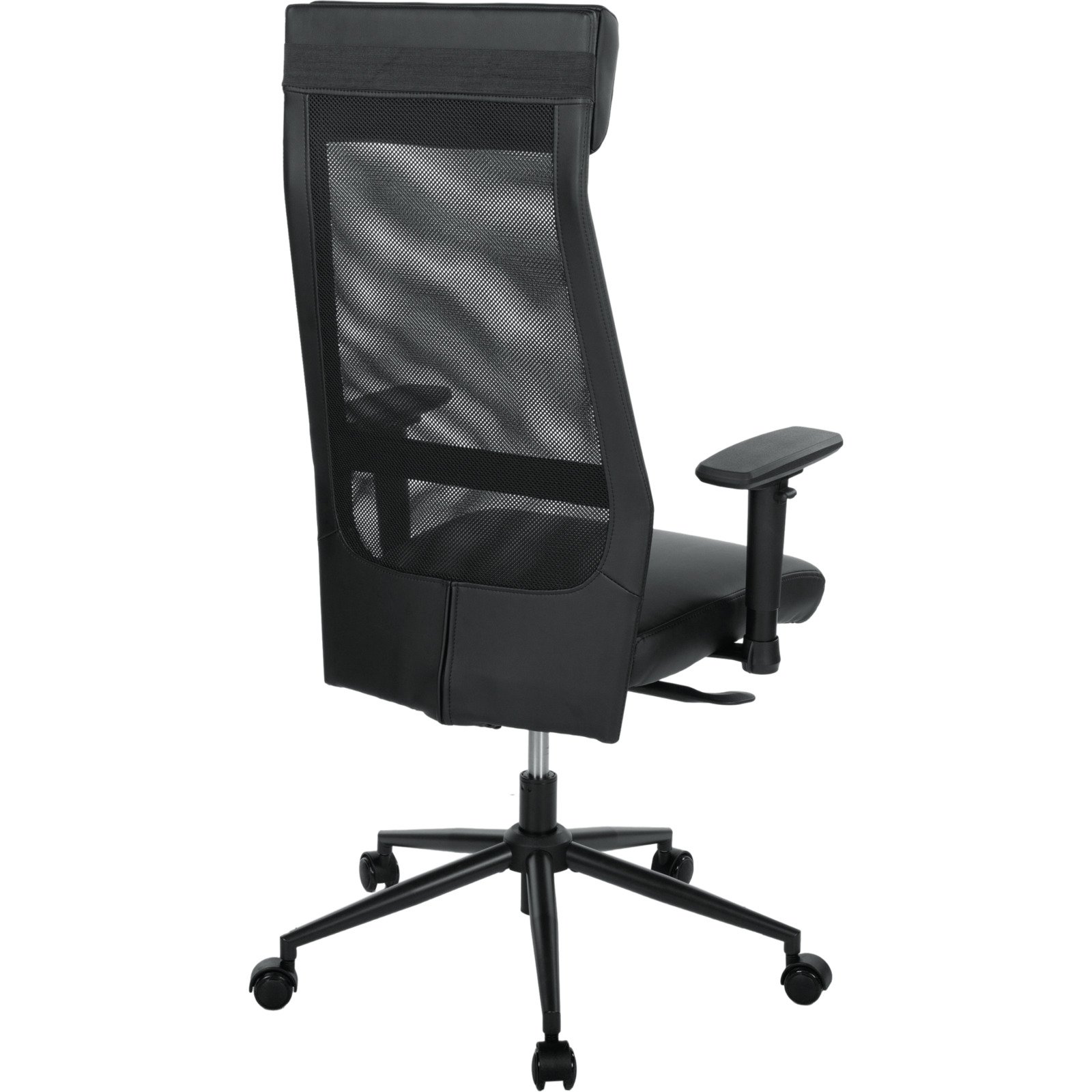 Bürostuhl Auerberg Netzstoff Kunstleder schwarz