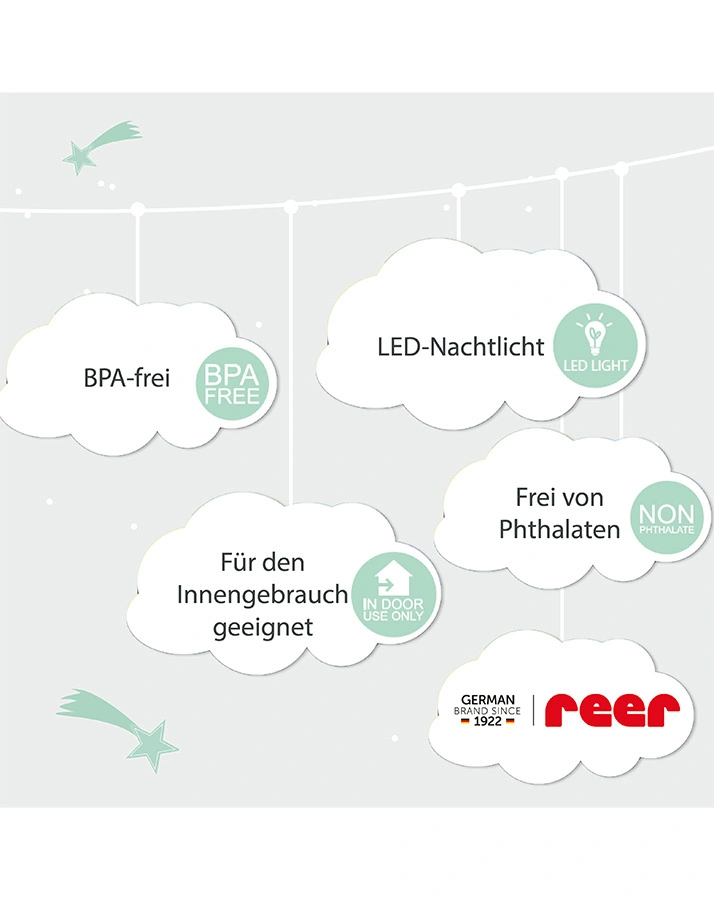 Nachtlicht LUMILU - BEAR (9x6,8x9) in weiß