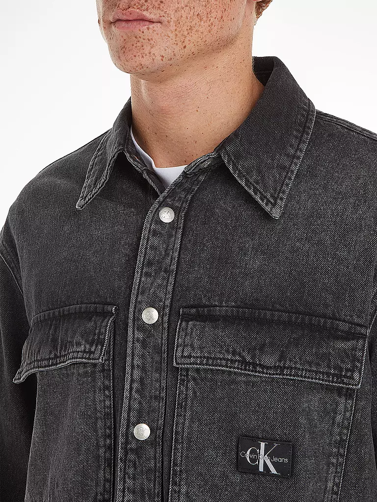 CALVIN KLEIN JEANS Overshirt schwarz
