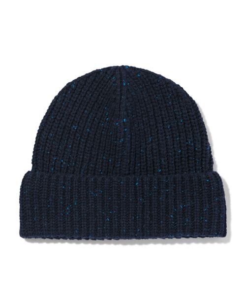 bonnet de laine pour homme bleu