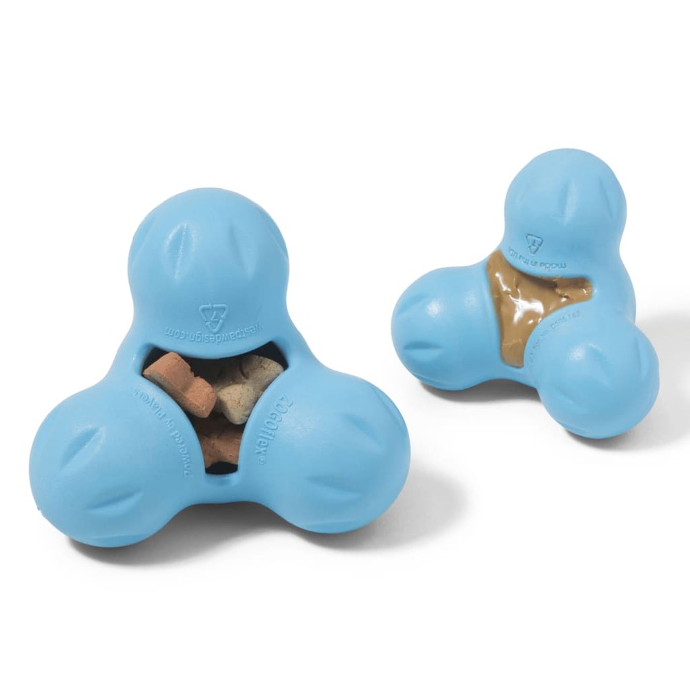 Jouet pour chiens avec zogoflex tux aqua bleu l
