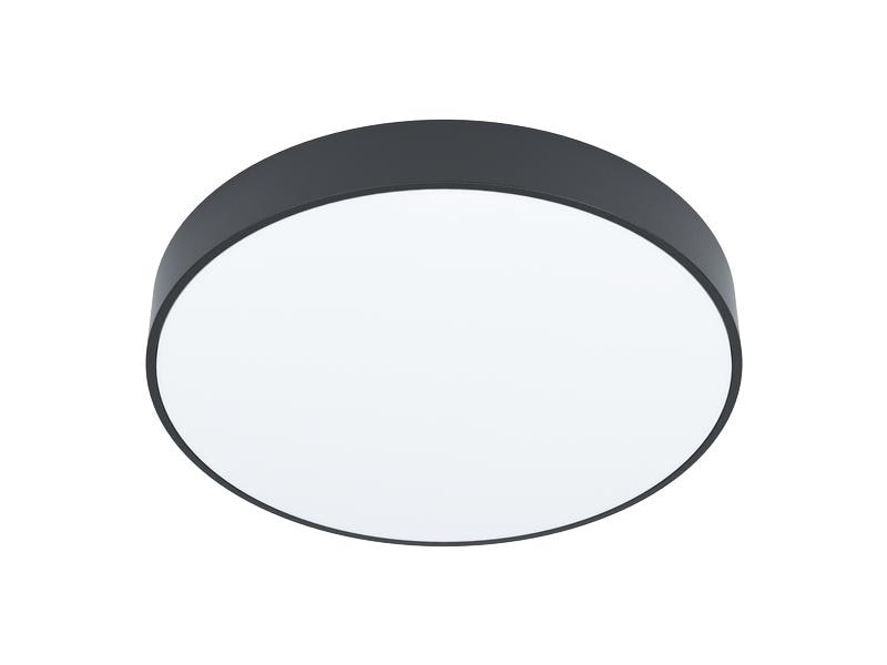 EGLO Leuchten Deckenleuchte ZUBIETA-A 1x 18 W, Schwarz/Weis Leuchte mit variabler Farbtemperatur, steuerbar per Fernbedienung