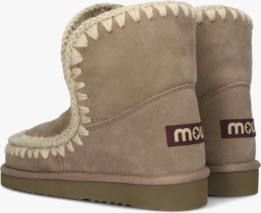 taupe mou vachtlaarzen eskimo 18 glitter logo