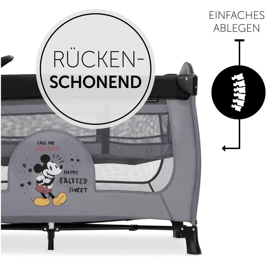 hauck Reisebett Sleep'n Play Center Mickey Mouse Grey