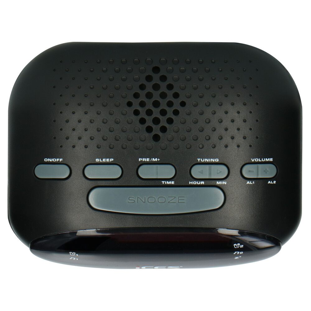 Alecto Wekkerradio Zwart