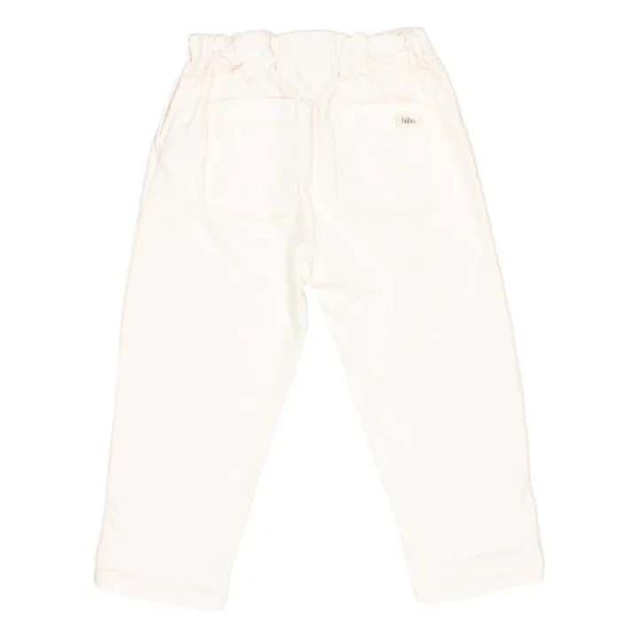 Búho Pantalon Casual Molleton | Ecru