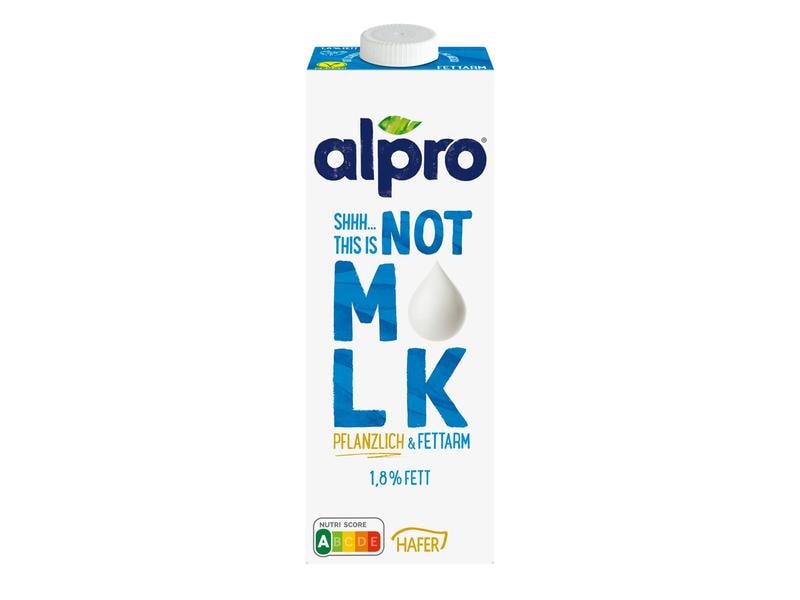 Alpro Haferdrink 1.8% Fett 1 l Hochwertiges Getränk auf Basis von Hafer