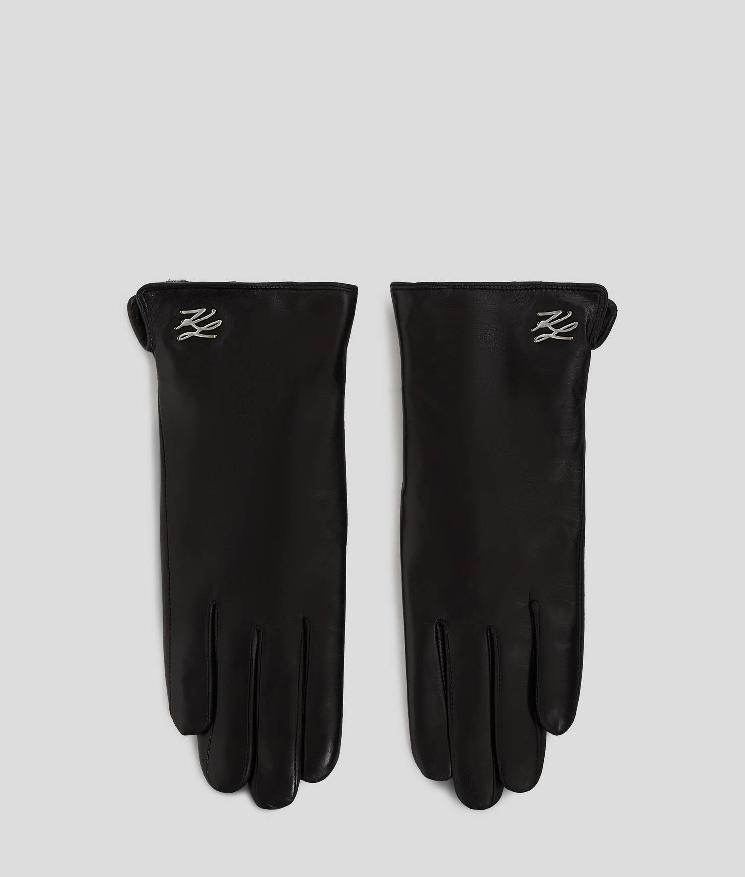 GANTS EN CUIR K/AUTOGRAPH - Noir