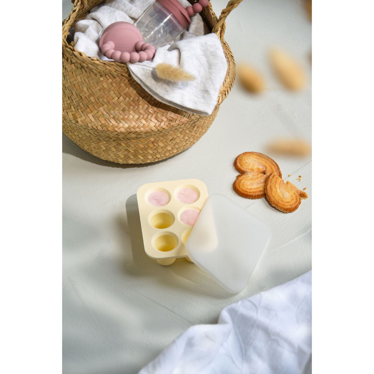 petit trucpetit truc   Petit Pops Silikonform für Fruchtsauger milk