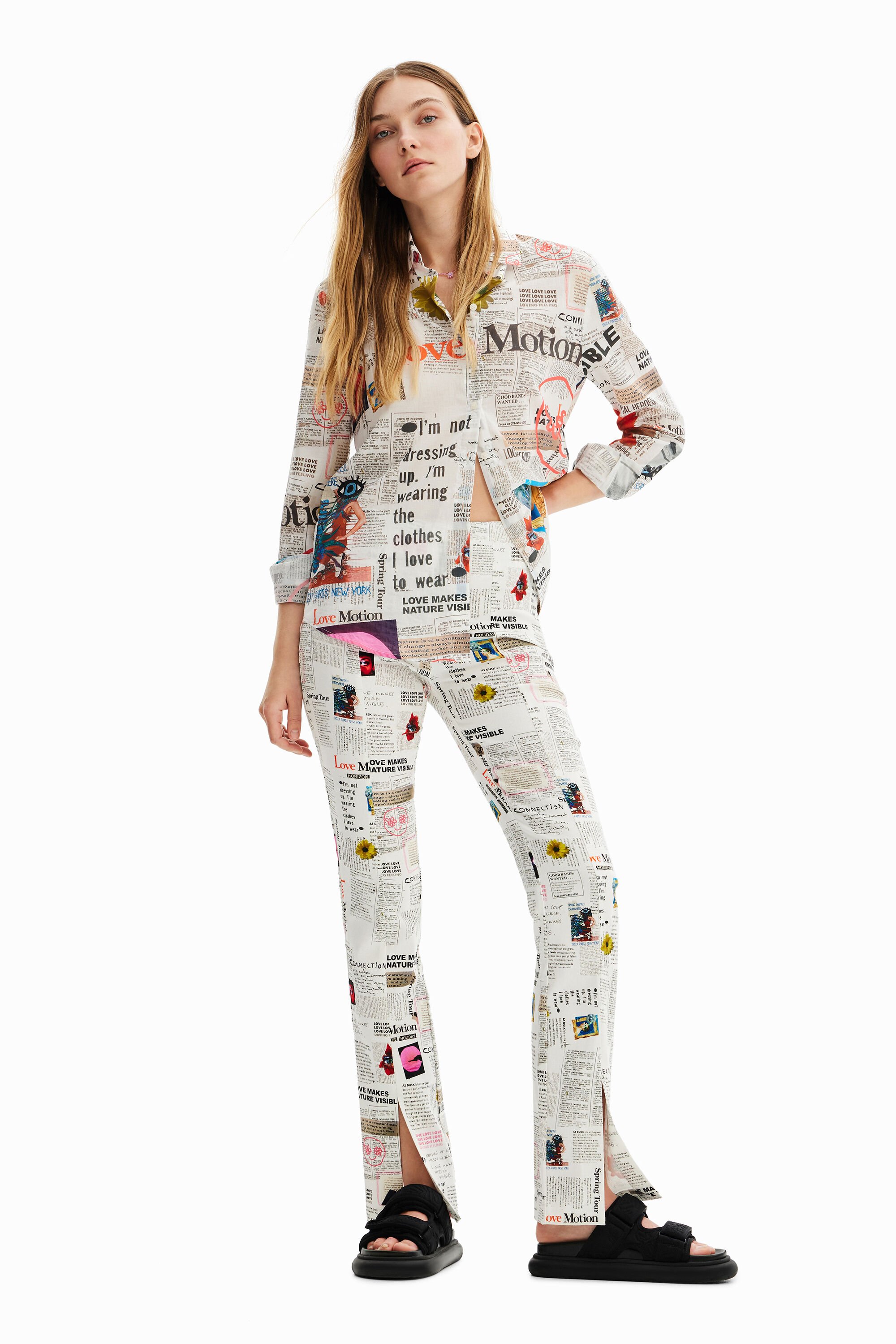 Pantalon ouvertures journal