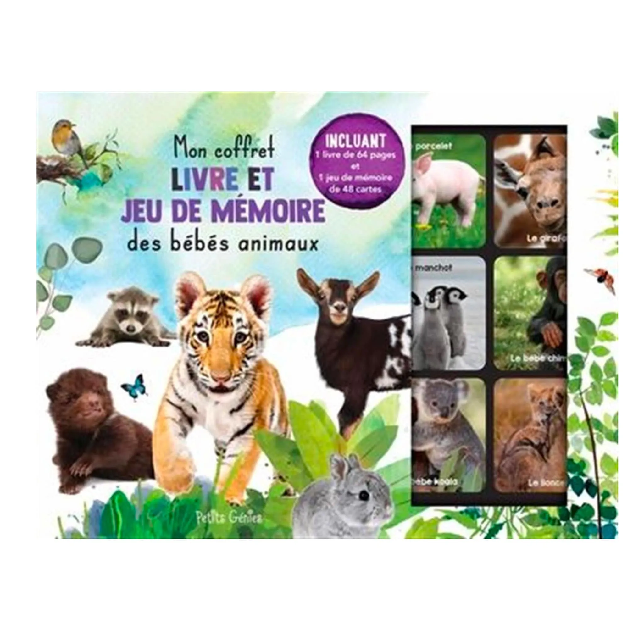 Prologue Mon coffret livre et jeu de mémoire des bébés animaux