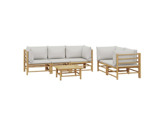 LES TENDANCES - Salon extérieur Salon de jardin-gris-5 places-55x65x30-490635