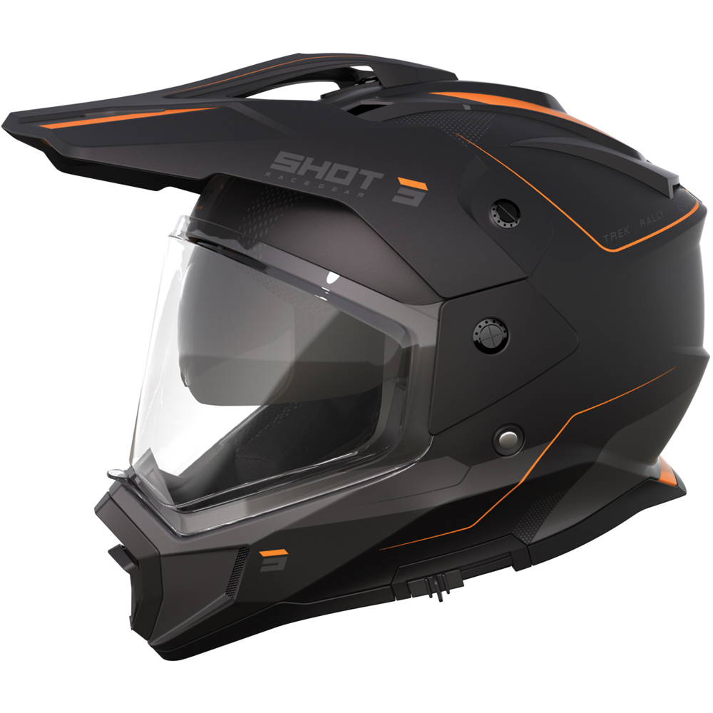 Shot - Casque Trek Rally Noir Mat / Orange