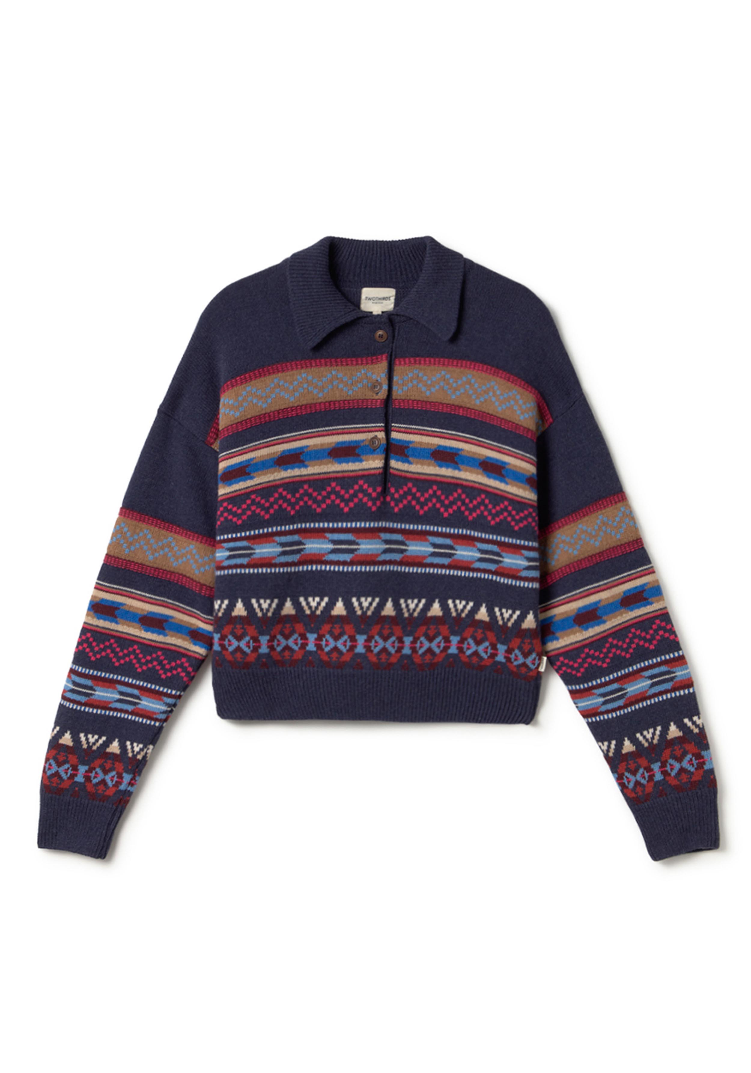 Twothirds Strickpullover Buckow Jacquard