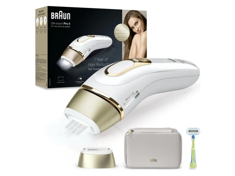 Braun Silk-expert Pro 5 PL5052 IPL-epilator hvid og guld