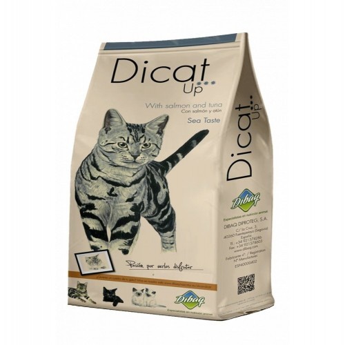 Ração para gatos Dibaq Dicat Up Sea Taste, sabor Frango e Peixe