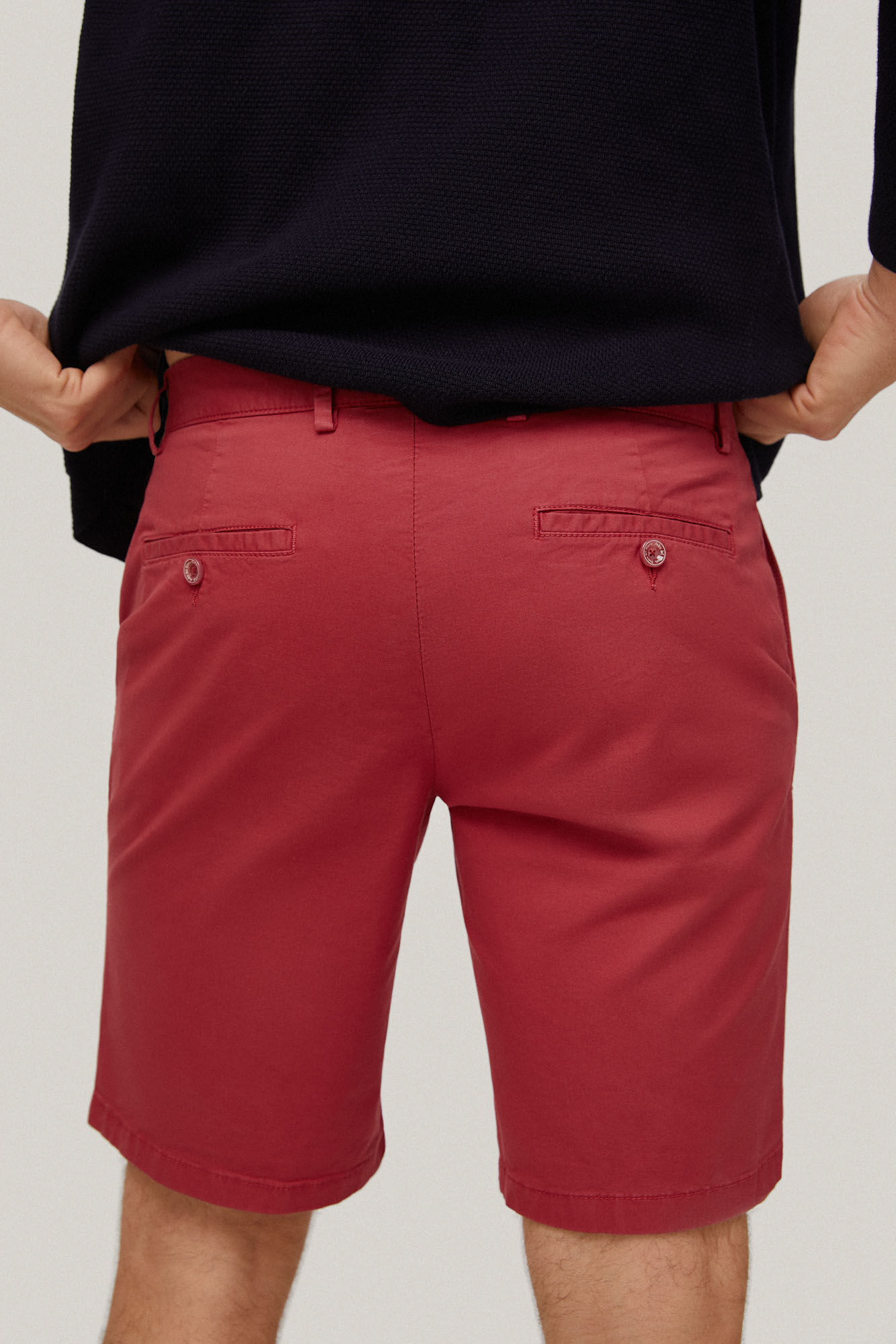 Bermuda Chino Premium Flex - Bordô