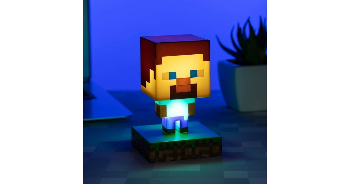 PaladoneMinecraft: Steve Icon Light verlichting  (Houtkleur)