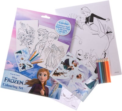 Disney Frozen Skrivesett & Fargeleggingssett