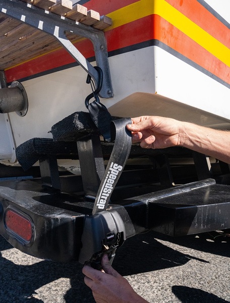Speedstrap Tie-Down Sangles d’Arrimage à Enroulement Automatique Cliquet Acier (2 pcs)