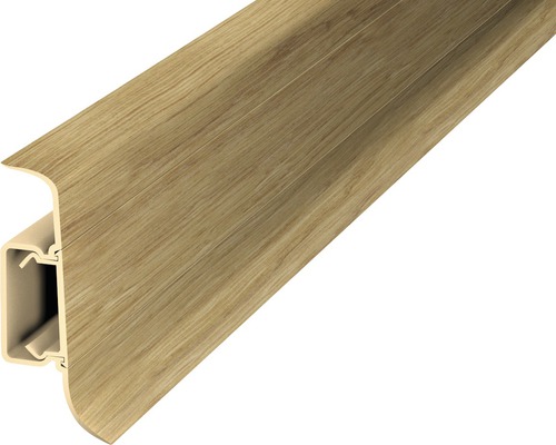 PVC plint, rustiek eiken, 50 x 2500 mm