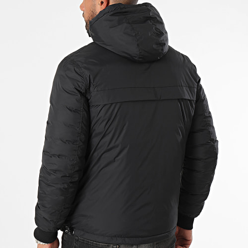 Doudoune Capuche Réversible Riverso Noir
