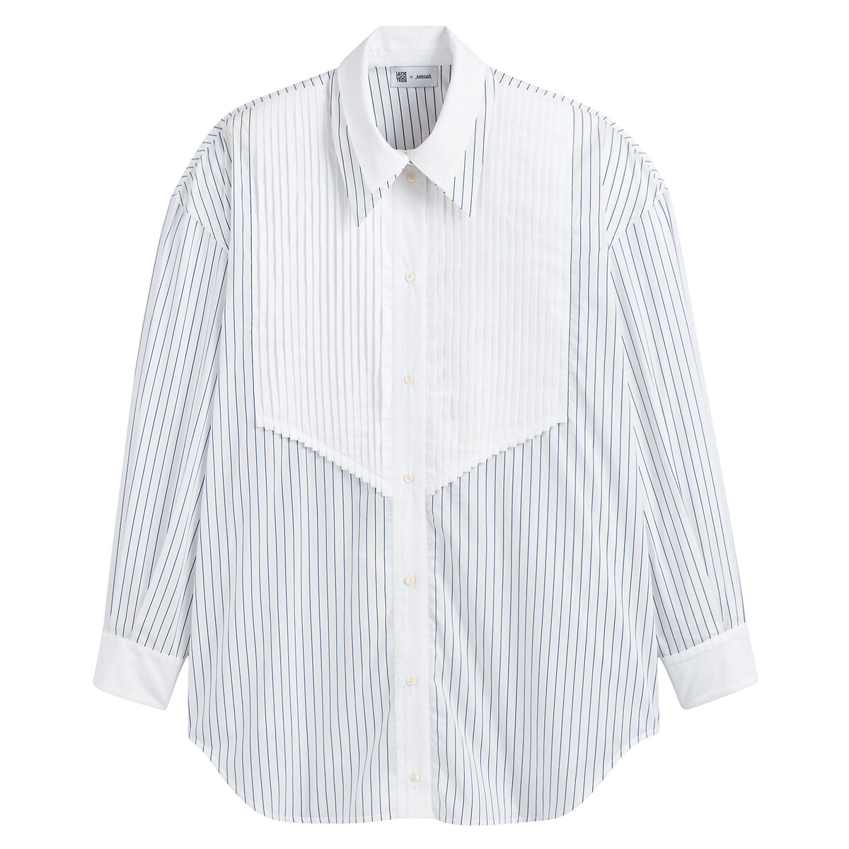 JEREMY CURRAT X LA REDOUTE<br>Camisa listrada, fabricada na Europa