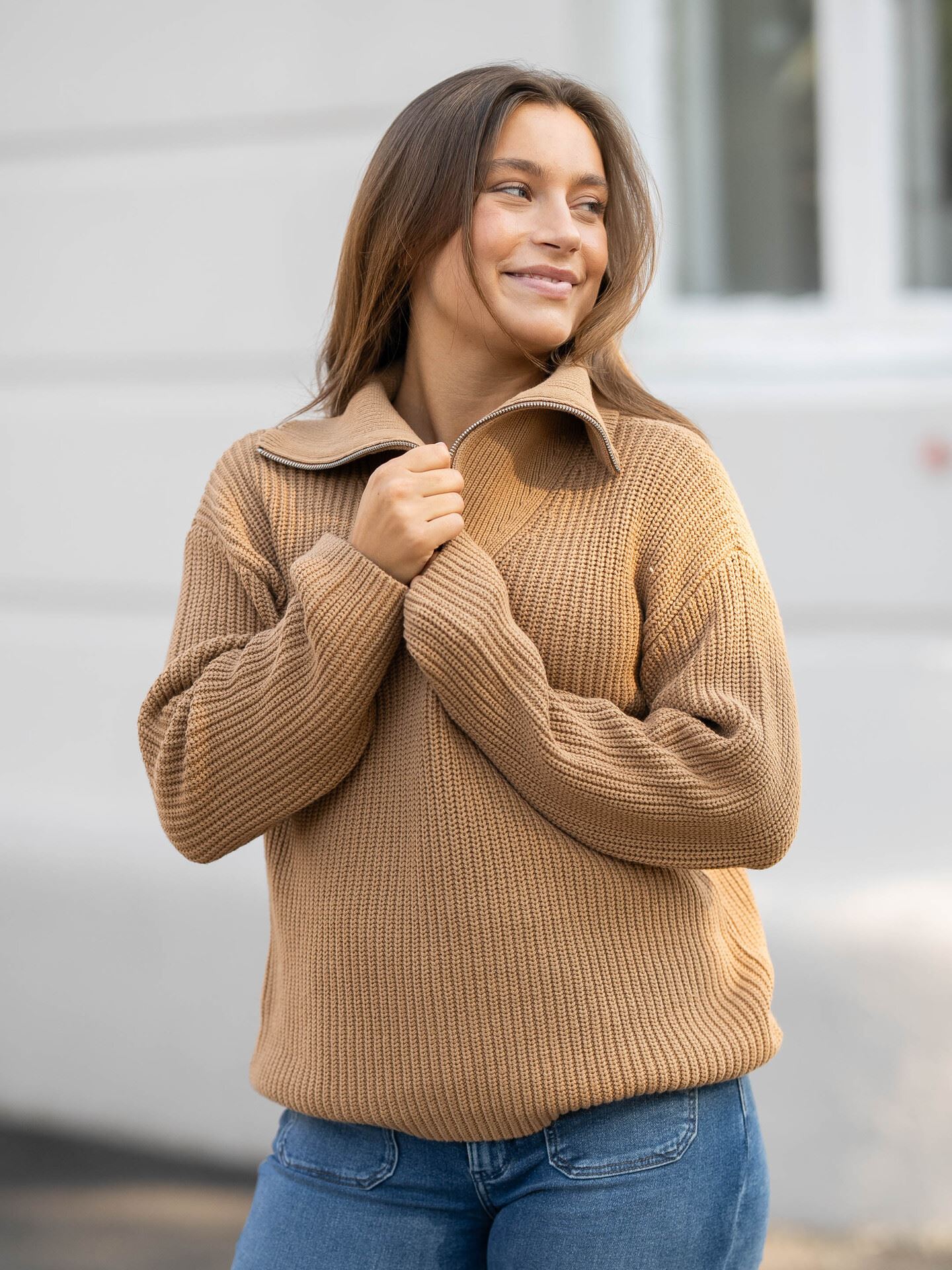 Bloomie Long Sleeve Knit Half Zip