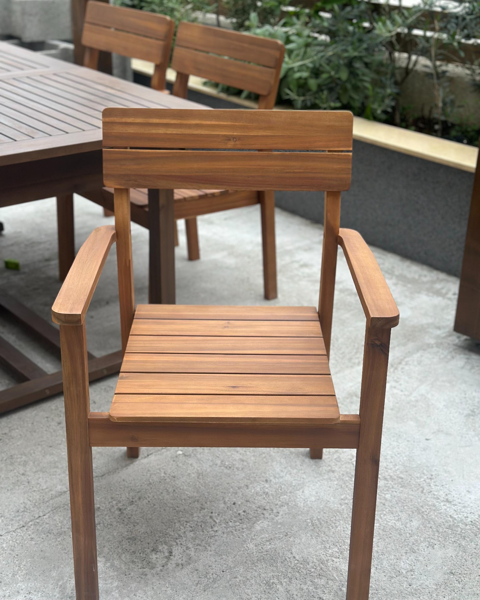 Set van 6 tuinstoelen FORNELLI Acaciahout Bruin