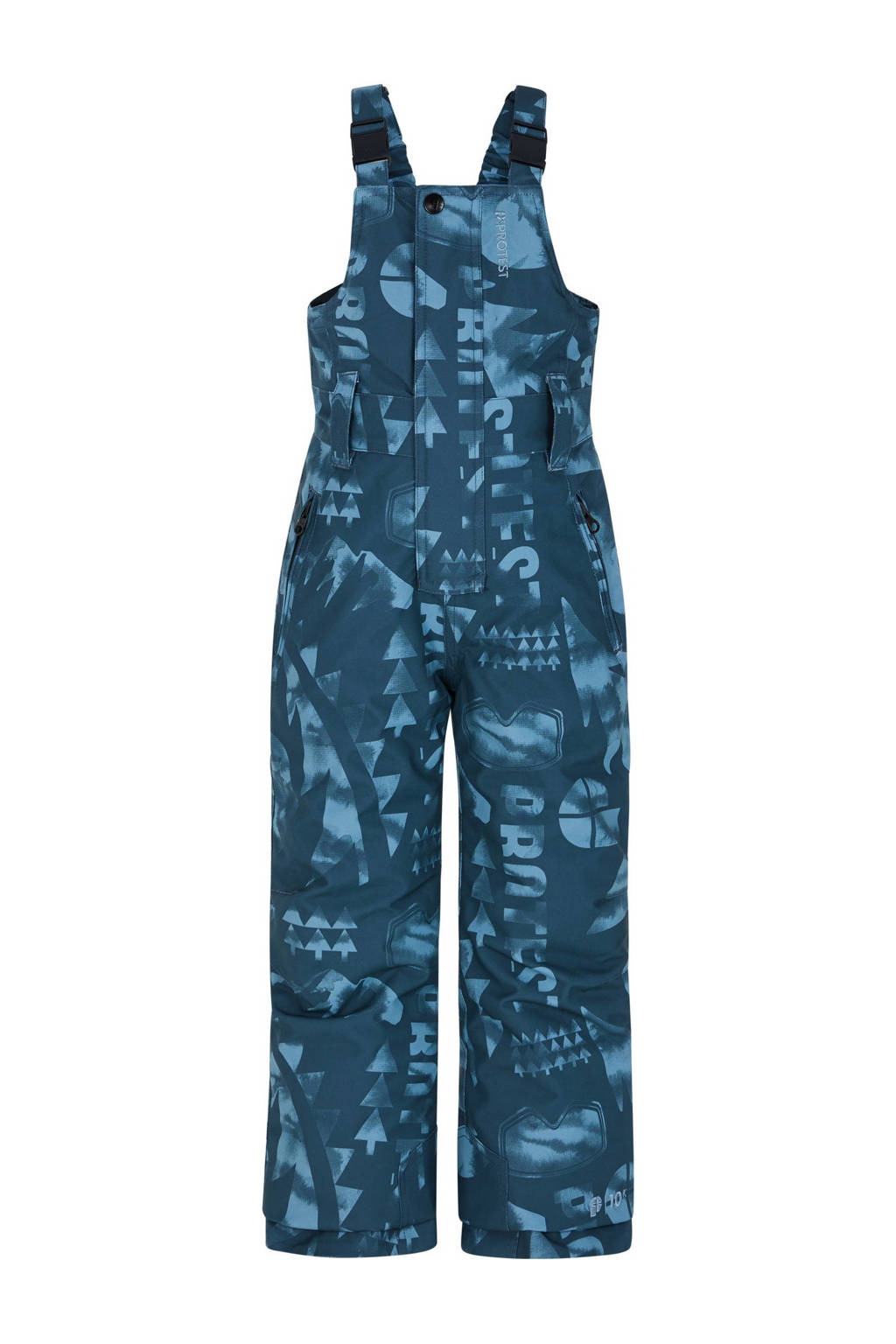 Protest ski-salopet Simon TD blauw/lichtblauw