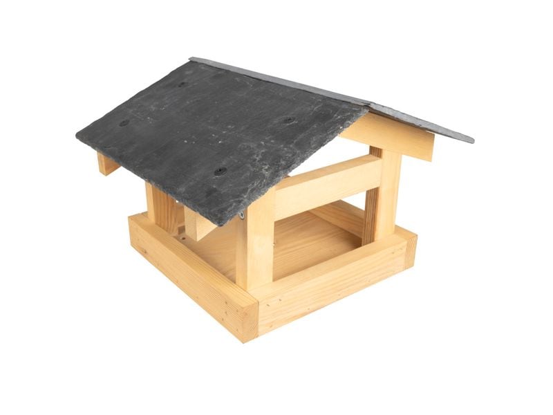 Windhager Vogelfutterhaus Steinplatte Originelle Futterstation für heimische Vögel