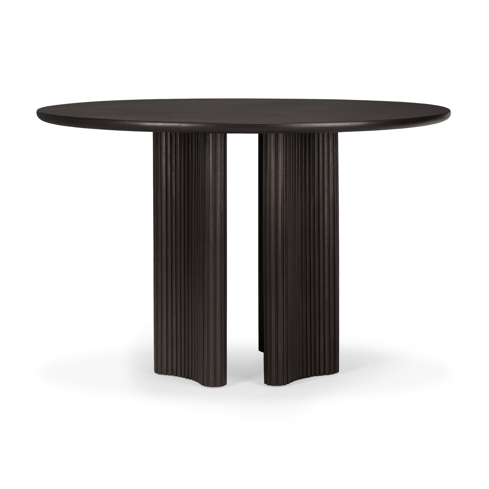 Ethnicraft - Roller Max eettafel 150 rond  - donker mahonie