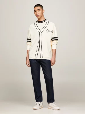 Cardigã Hilfiger Monotype com detalhes nas pontas