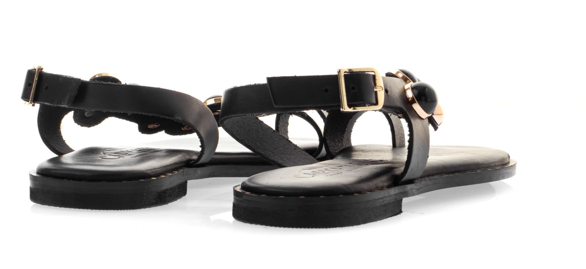 Caryatis Leather Sandals