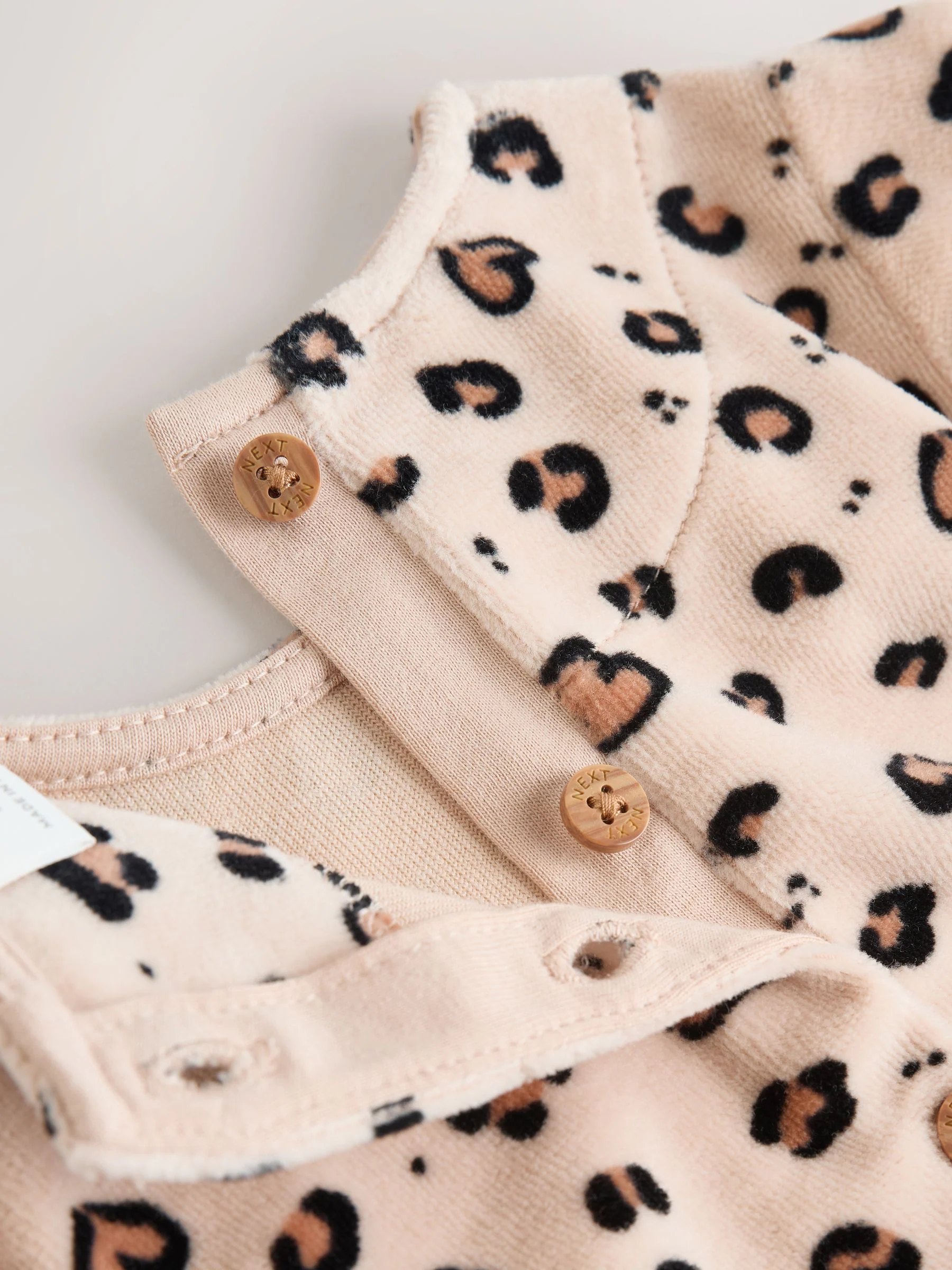 Naturel met dierenprint - Babyrompers met bloemenprint Set 2 -delig met maillot (0mnd -3jr)