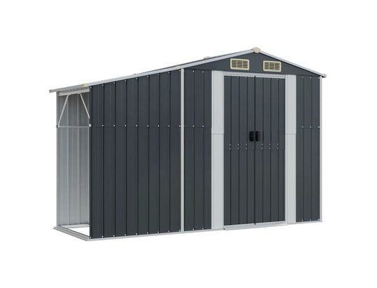 VIDAXL - Abri de jardin anthracite 277x279x179 cm acier galvanisé
